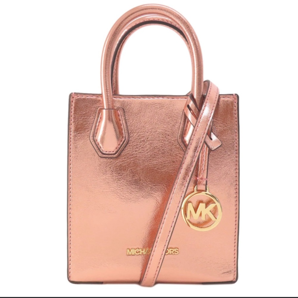 Michael Kors Metallic Rose Gold Tote Bag, New, never used